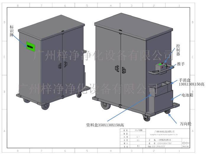 一次性物品電動轉(zhuǎn)運車產(chǎn)品方案設計示意圖及內(nèi)部結(jié)構